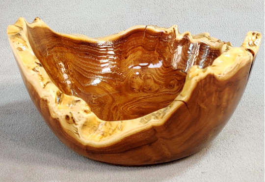 Handmade Wooden Candy Bowl Russian Olive Burl Wood